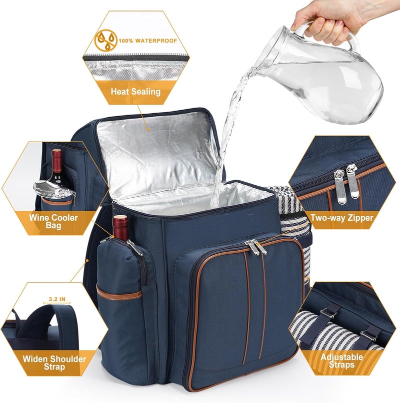 TwentyNext Insulated Picnic Backpack for 4 Persons - Image 3